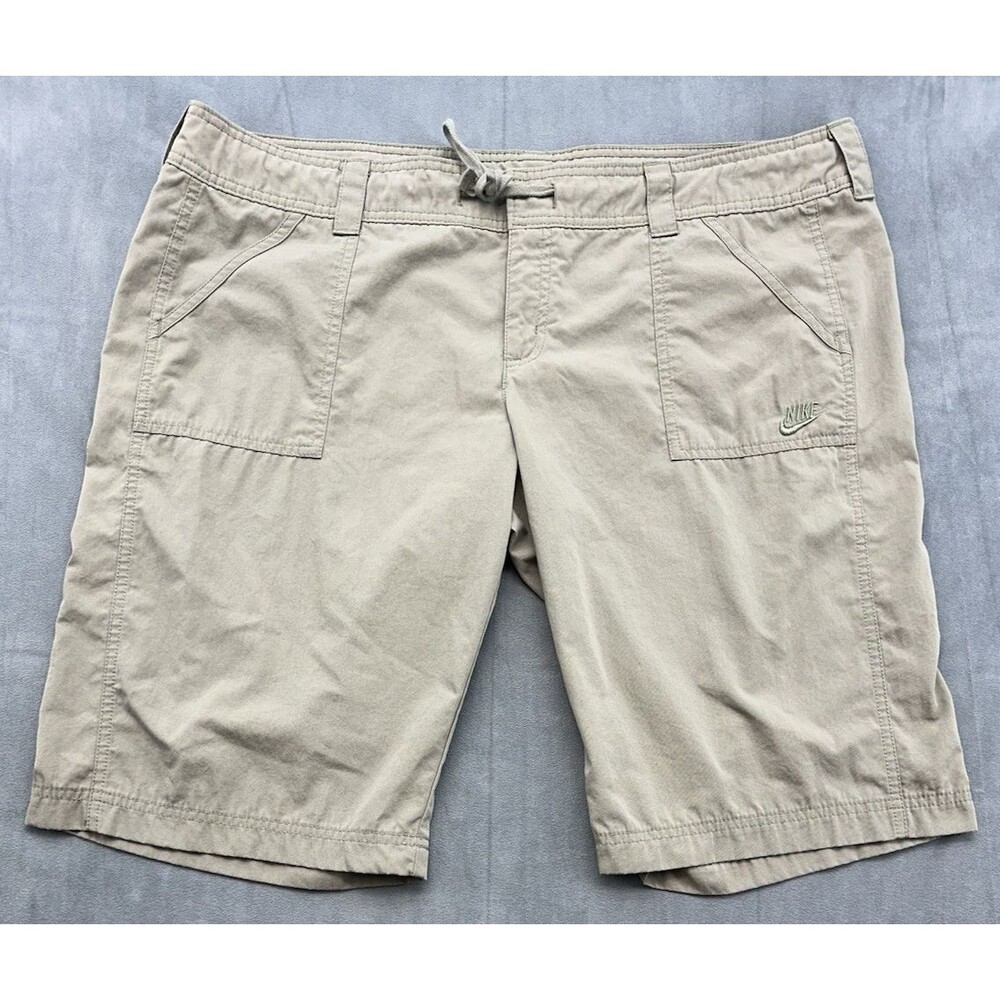 Nike Women’s Khaki Drawstring Casual Shorts